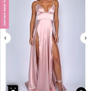 Beautiful Blush High Slit Dress